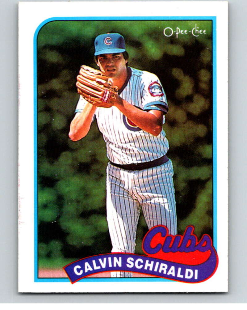 1989 O-Pee-Chee Baseball #337 Calvin Schiraldi  Chicago Cubs  V96103 Image 1