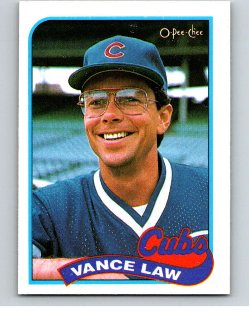 1989 O-Pee-Chee Baseball #338 Vance Law  Chicago Cubs  V96104 Image 1