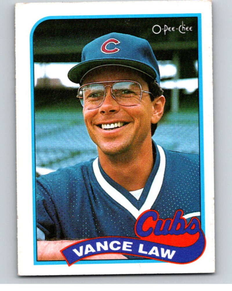 1989 O-Pee-Chee Baseball #338 Vance Law  Chicago Cubs  V96106 Image 1