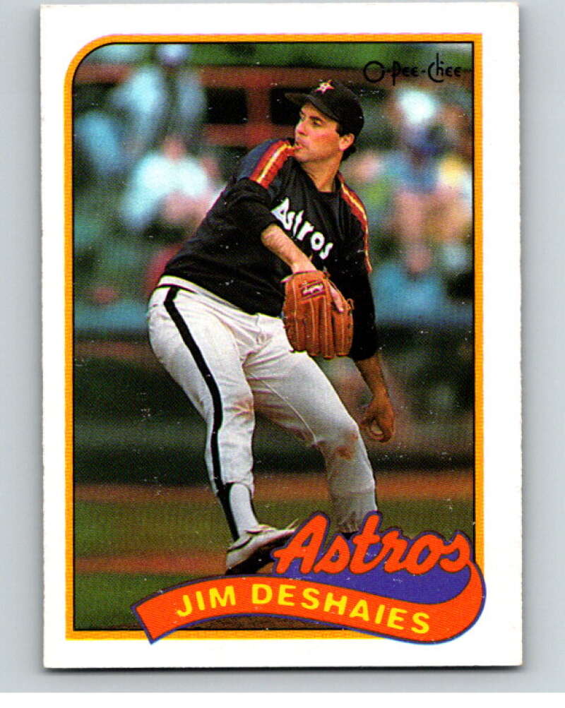 1989 O-Pee-Chee Baseball #341 Jim Deshaies  Houston Astros  V96113 Image 1