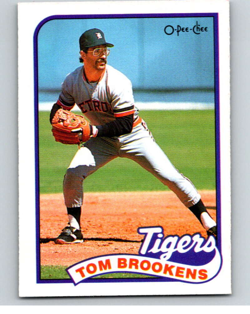 1989 O-Pee-Chee Baseball #342 Tom Brookens  Detroit Tigers  V96114 Image 1
