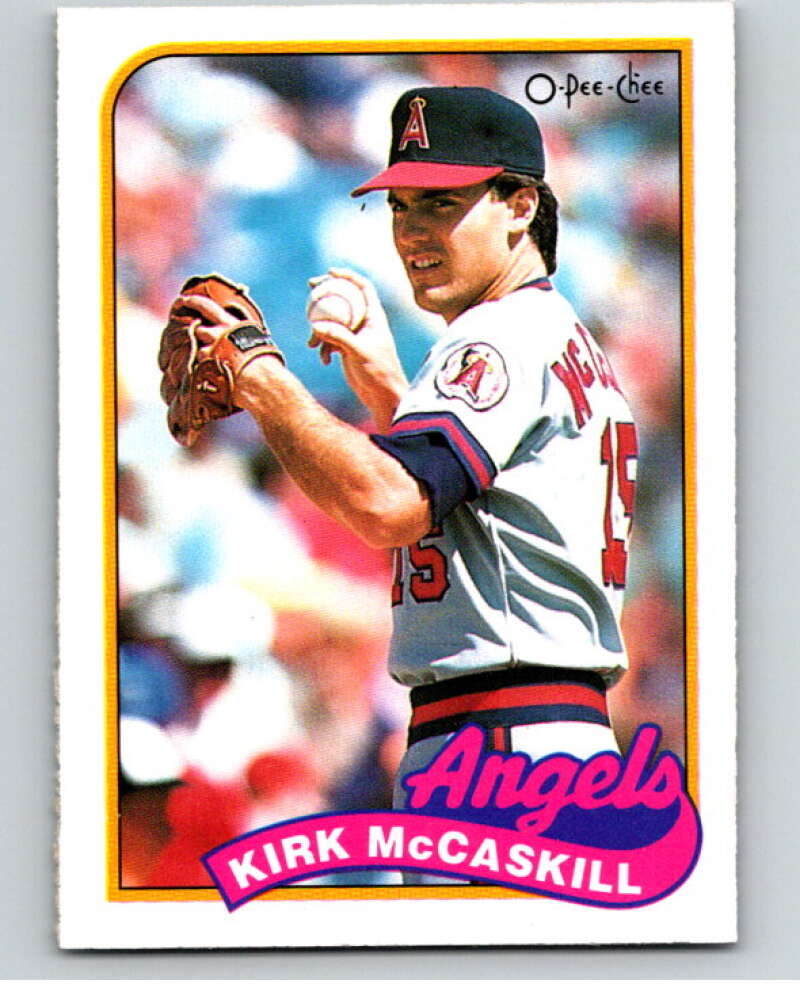 1989 O-Pee-Chee Baseball #348 Kirk McCaskill  California Angels  V96127 Image 1