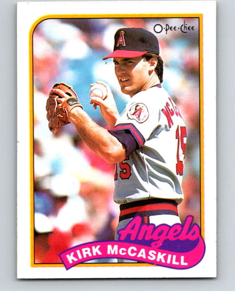 1989 O-Pee-Chee Baseball #348 Kirk McCaskill  California Angels  V96128 Image 1