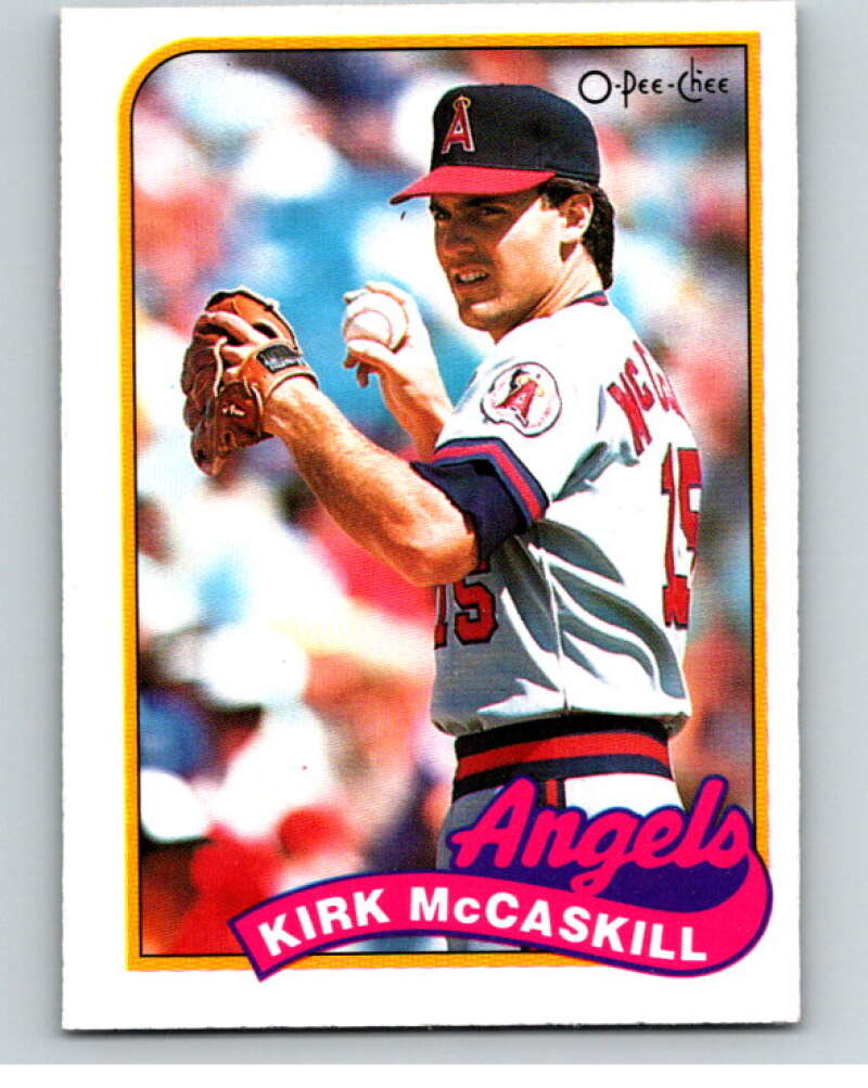 1989 O-Pee-Chee Baseball #348 Kirk McCaskill  California Angels  V96129 Image 1