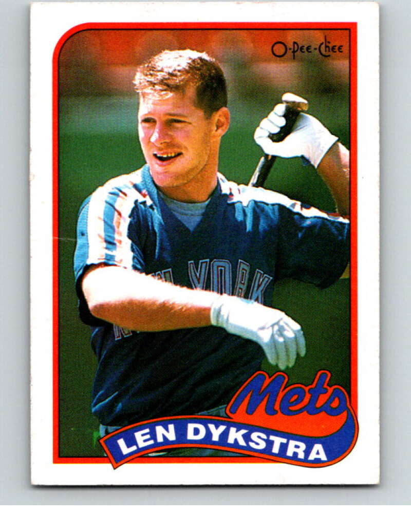 1989 O-Pee-Chee Baseball #349 Lenny Dykstra  New York Mets  V96132 Image 1