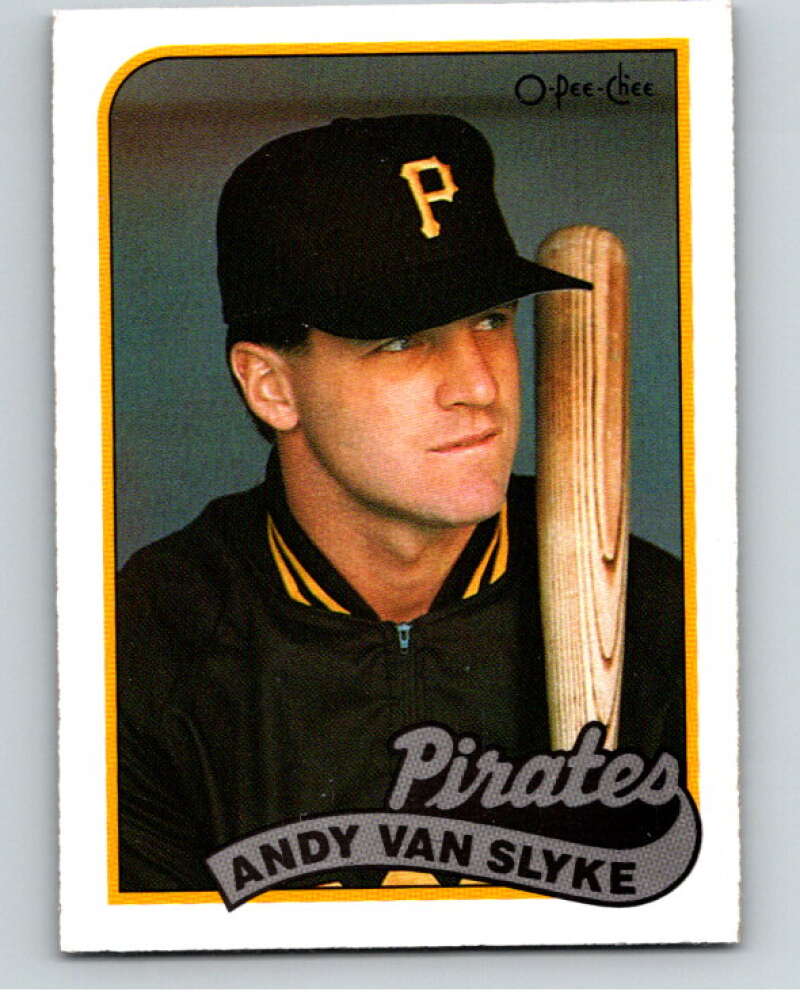 1989 O-Pee-Chee Baseball #350 Andy Van Slyke  Pittsburgh Pirates  V96136 Image 1