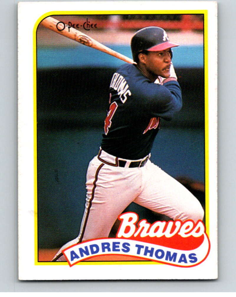 1989 O-Pee-Chee Baseball #358 Andres Thomas  Atlanta Braves  V96153 Image 1