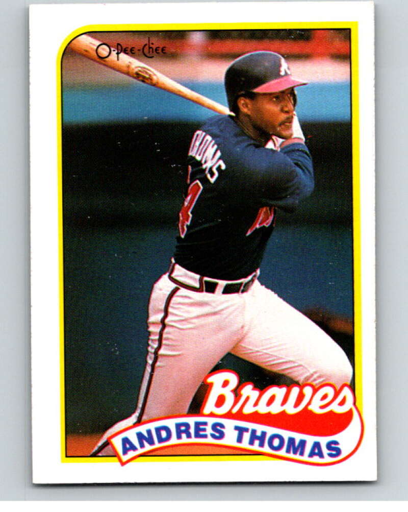 1989 O-Pee-Chee Baseball #358 Andres Thomas  Atlanta Braves  V96154 Image 1