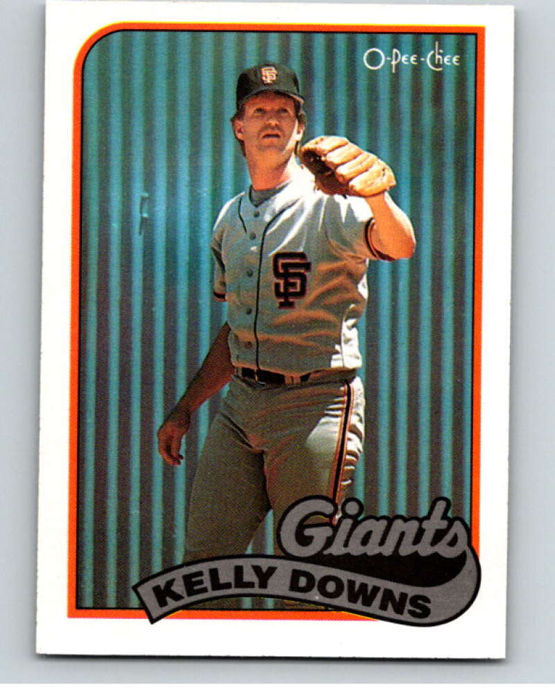 1989 O-Pee-Chee Baseball #361 Kelly Downs  San Francisco Giants  V96164 Image 1