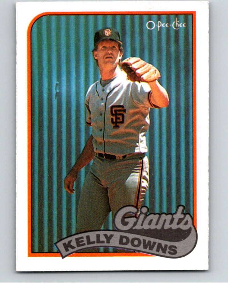 1989 O-Pee-Chee Baseball #361 Kelly Downs  San Francisco Giants  V96165 Image 1
