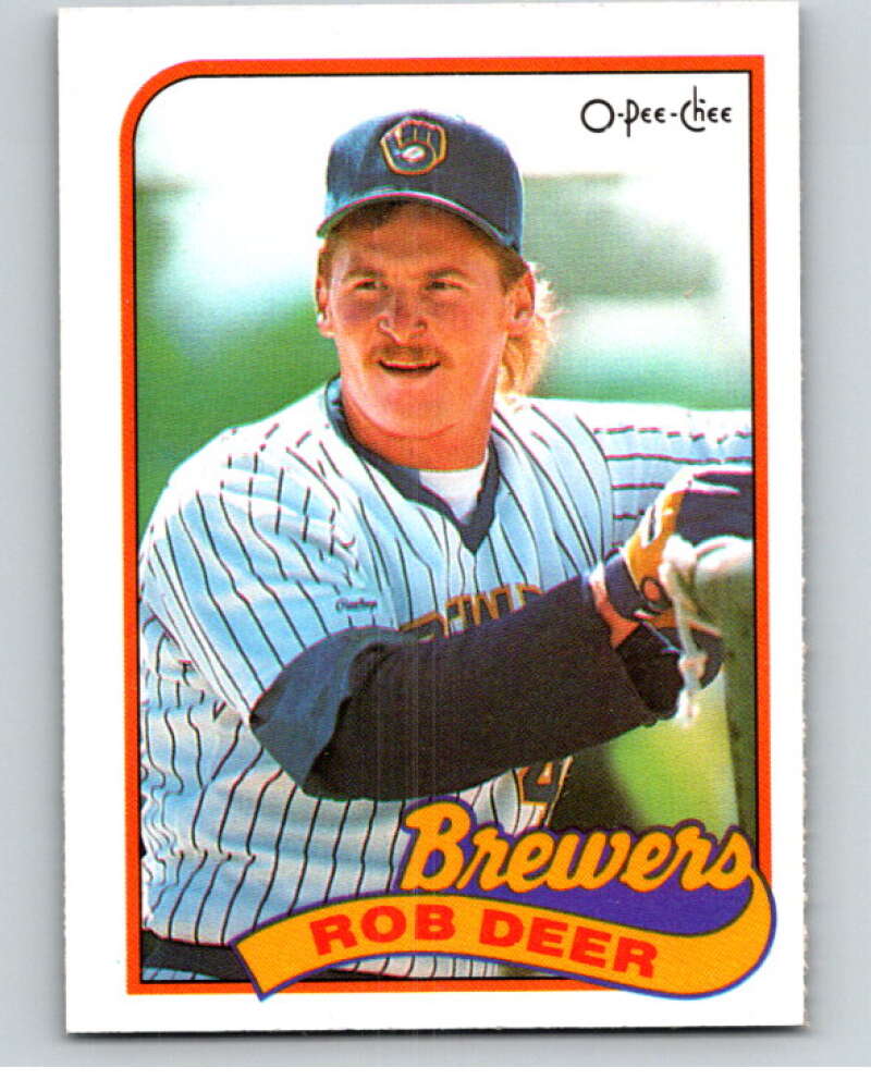 1989 O-Pee-Chee Baseball #364 Rob Deer  Milwaukee Brewers  V96172 Image 1