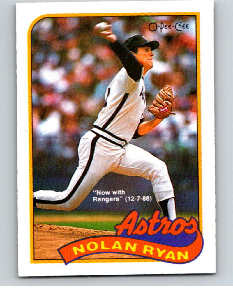 1989 O-Pee-Chee Baseball #366 Nolan Ryan Rangers/ Astros  V96174 Image 1