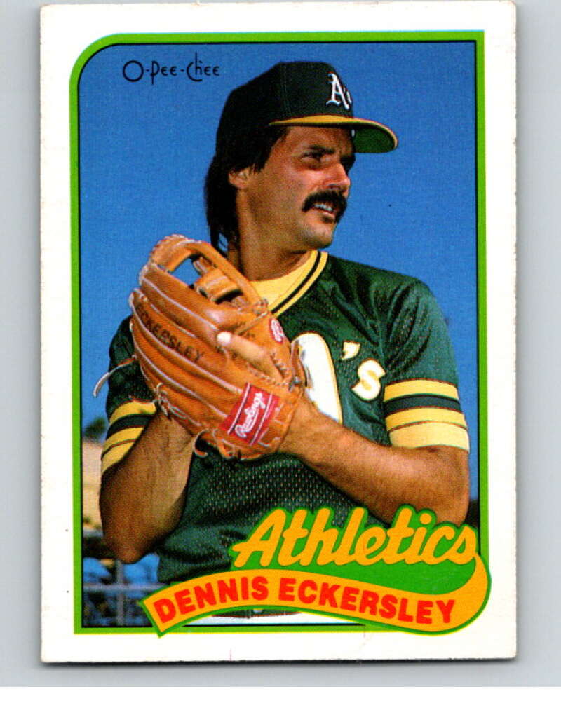 1989 O-Pee-Chee Baseball #370 Dennis Eckersley  Oakland Athletics  V96186 Image 1
