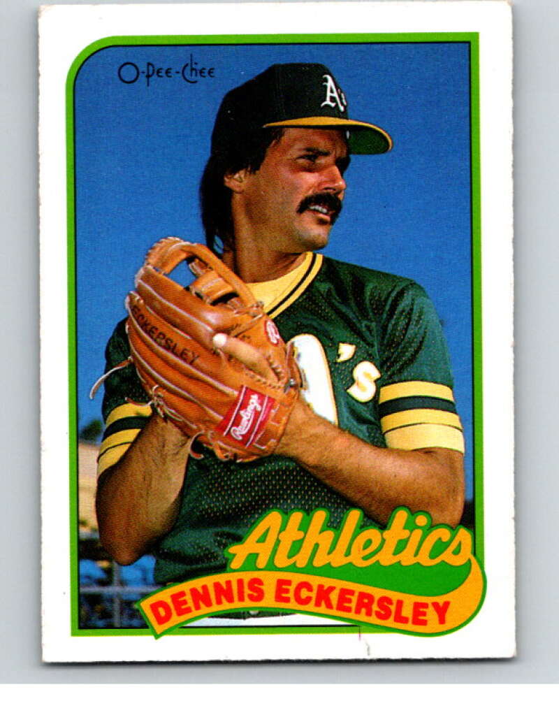 1989 O-Pee-Chee Baseball #370 Dennis Eckersley  Oakland Athletics  V96187 Image 1