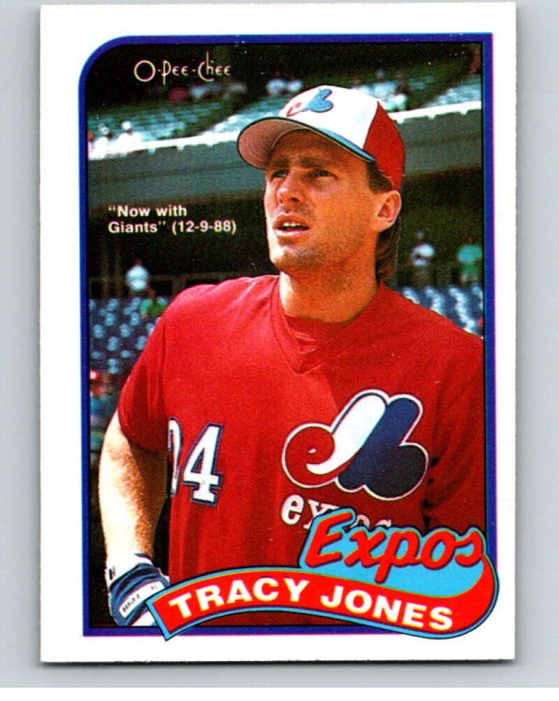 1989 O-Pee-Chee Baseball #373 Tracy Jones Giants/Expos  V96190 Image 1