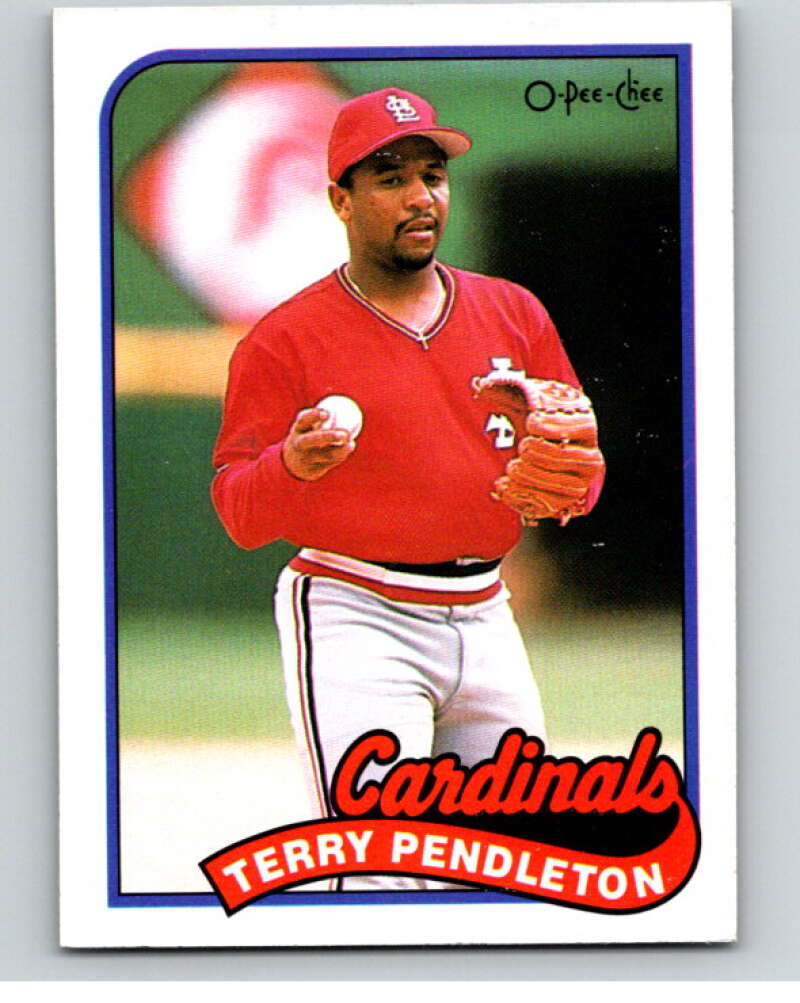 1989 O-Pee-Chee Baseball #375 Terry Pendleton  St. Louis Cardinals  V96196 Image 1