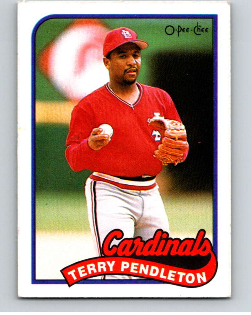 1989 O-Pee-Chee Baseball #375 Terry Pendleton  St. Louis Cardinals  V96197 Image 1