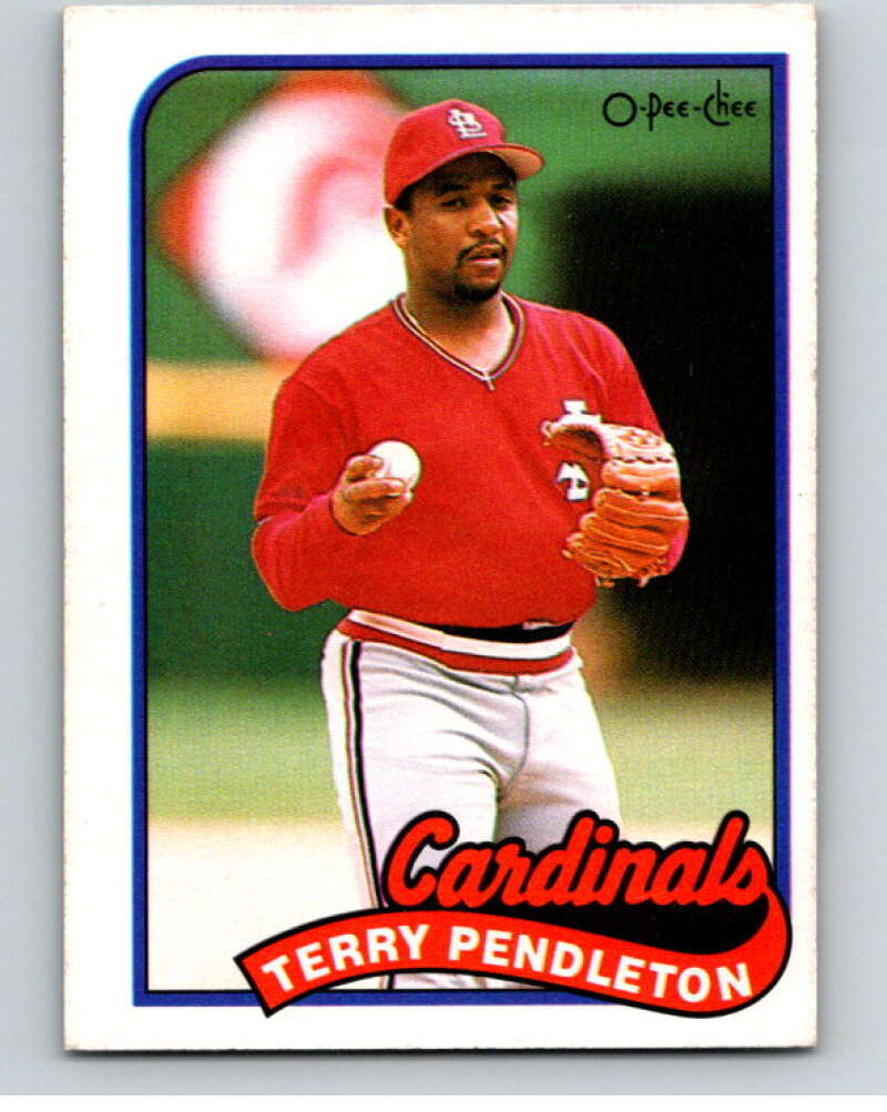 1989 O-Pee-Chee Baseball #375 Terry Pendleton  St. Louis Cardinals  V96198 Image 1