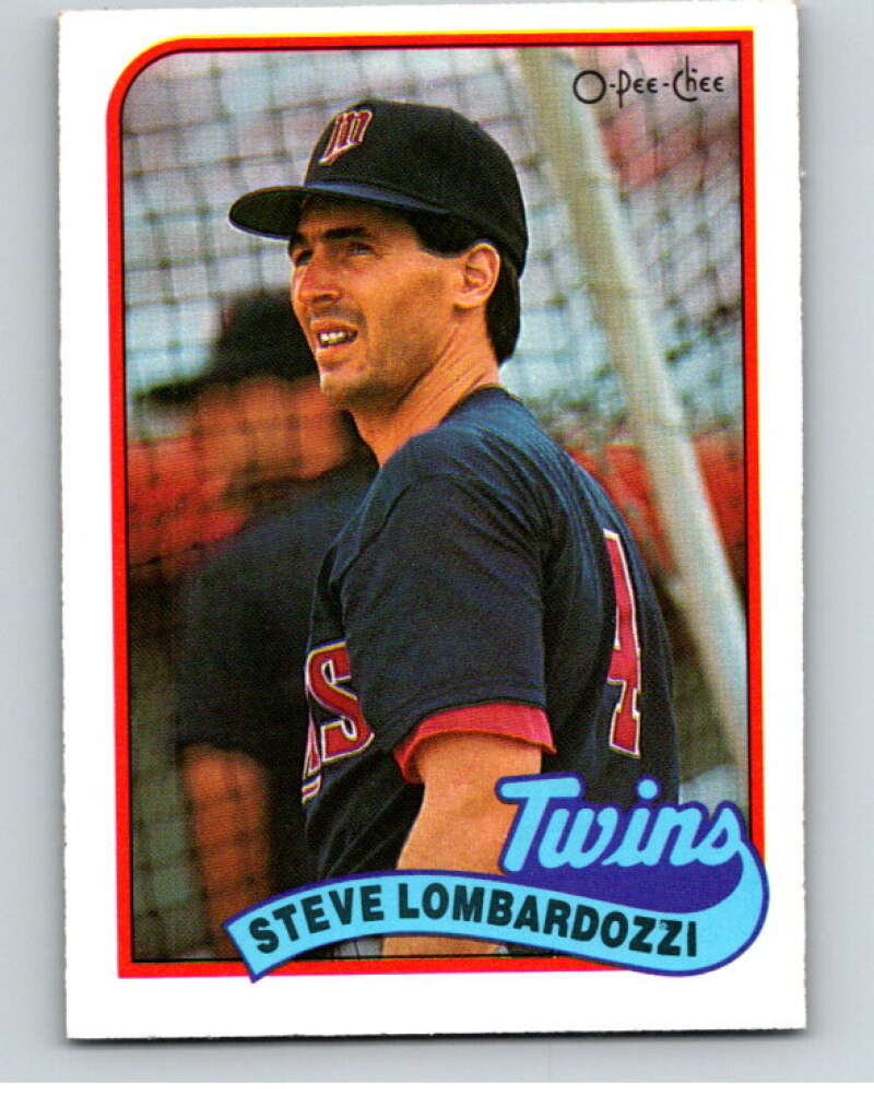 1989 O-Pee-Chee Baseball #376 Steve Lombardozzi  Minnesota Twins  V96199 Image 1