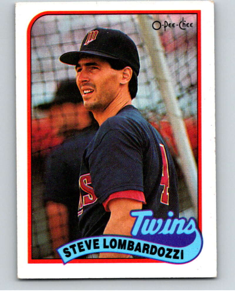 1989 O-Pee-Chee Baseball #376 Steve Lombardozzi  Minnesota Twins  V96200 Image 1