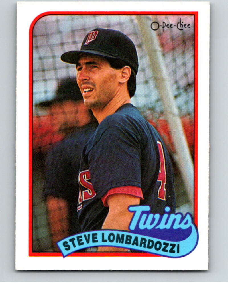 1989 O-Pee-Chee Baseball #376 Steve Lombardozzi  Minnesota Twins  V96201 Image 1