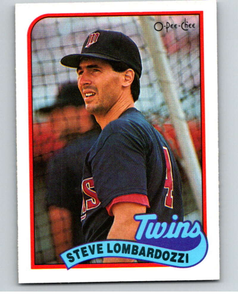 1989 O-Pee-Chee Baseball #376 Steve Lombardozzi  Minnesota Twins  V96203 Image 1