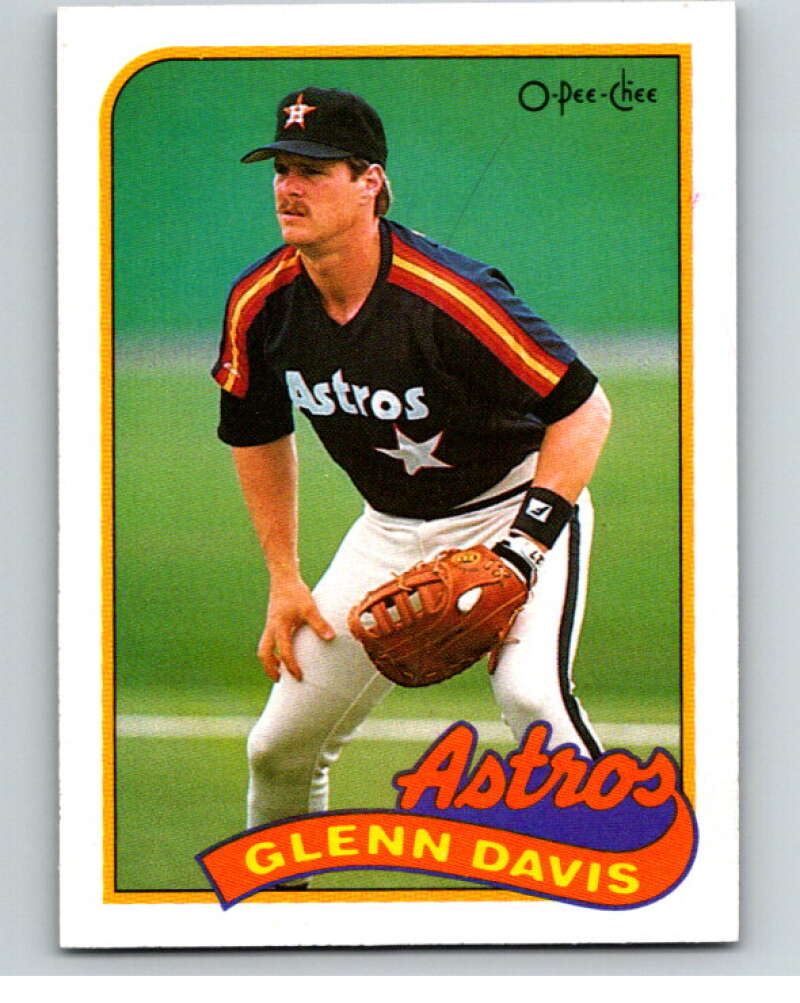 1989 O-Pee-Chee Baseball #378 Glenn Davis  Houston Astros  V96206 Image 1