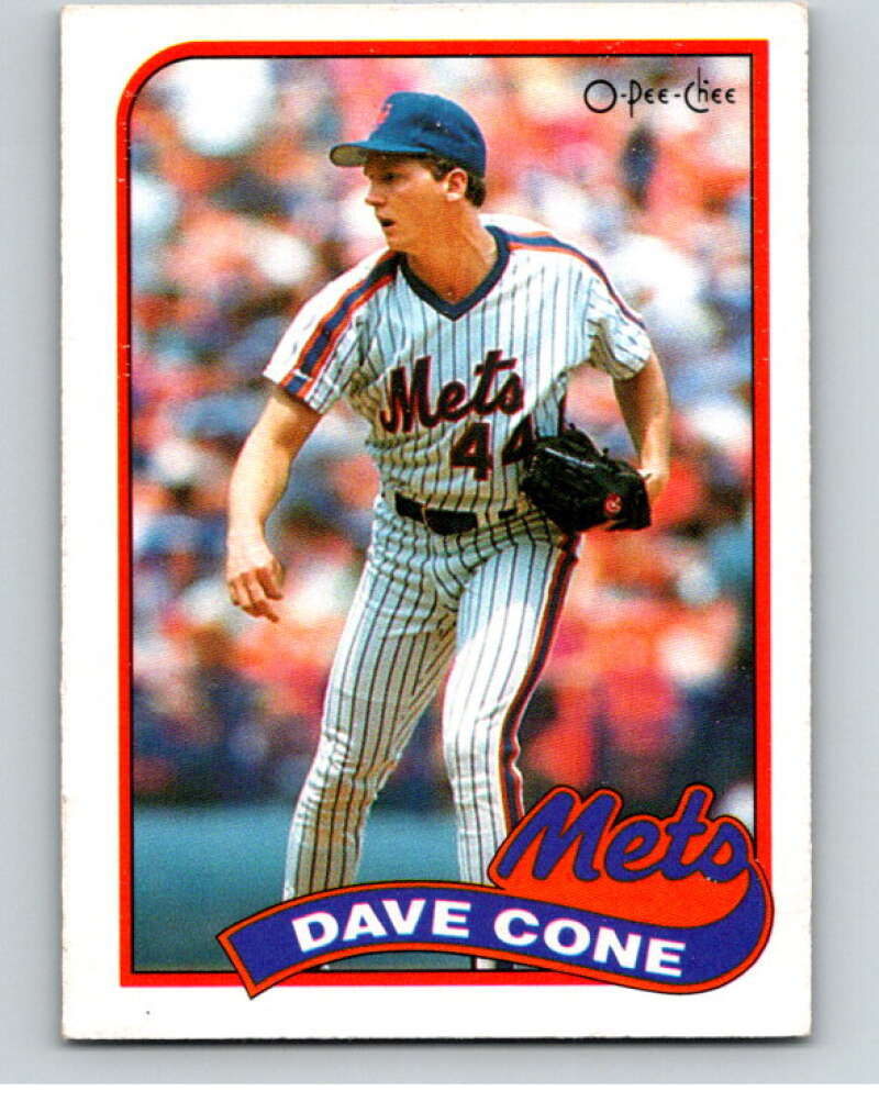 1989 O-Pee-Chee Baseball #384 David Cone  New York Mets  V96218 Image 1