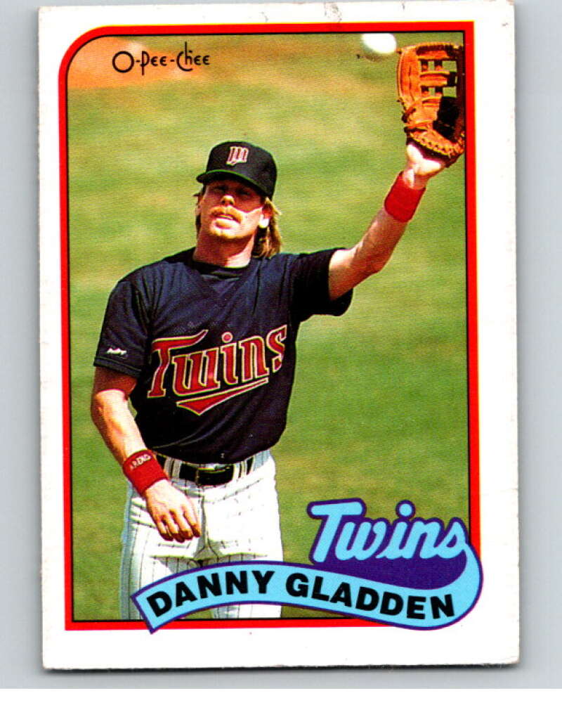 1989 O-Pee-Chee Baseball #387 Dan Gladden  Minnesota Twins  V96221 Image 1