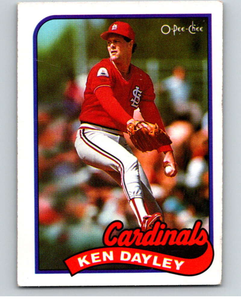 1989 O-Pee-Chee Baseball #396 Ken Dayley  St. Louis Cardinals  V96242 Image 1