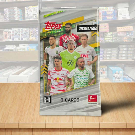 2021-22 Topps Bundesliga Soccer Hobby Sealed Pack - 8 cards per Pack Image 1