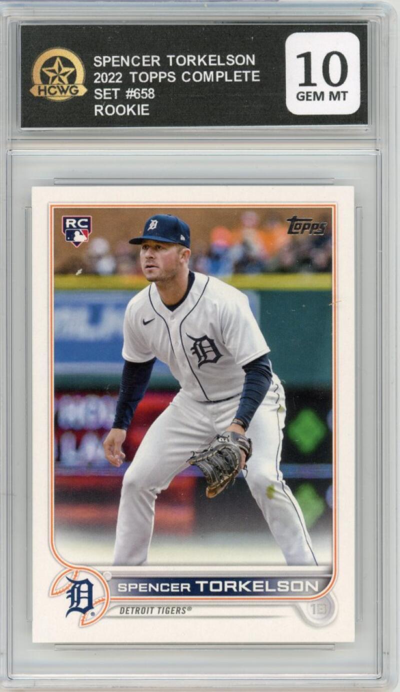 2022 Topps Image Variation #658 Spencer Torkelson Rookie RC Graded HCWG 10 Image 1