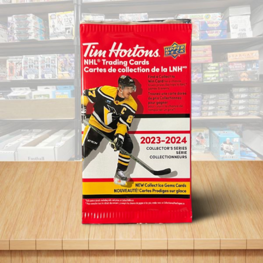 2023-24 Upper Deck Tim Hortons Hockey Hobby Pack - Bedard Rookie? - Canadian Exclusive Image 1