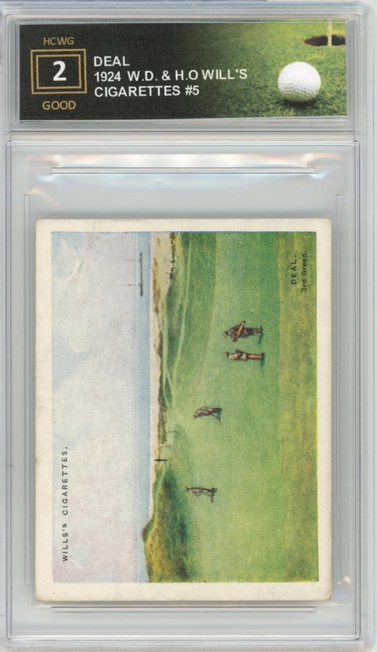 1924 W.D. & H.O Will's Cigarettes Golf #5 Deal Graded VG HCWG 2 Image 1