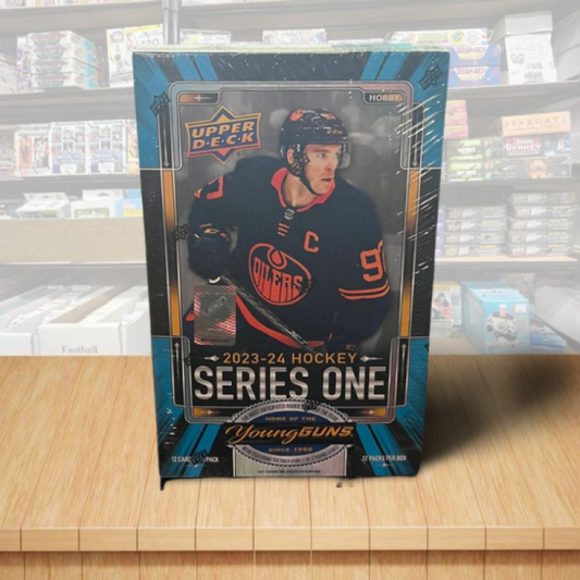 2023-24 Upper Deck Series 1 Hockey Hobby Box - 12 Packs Per Box Image 1