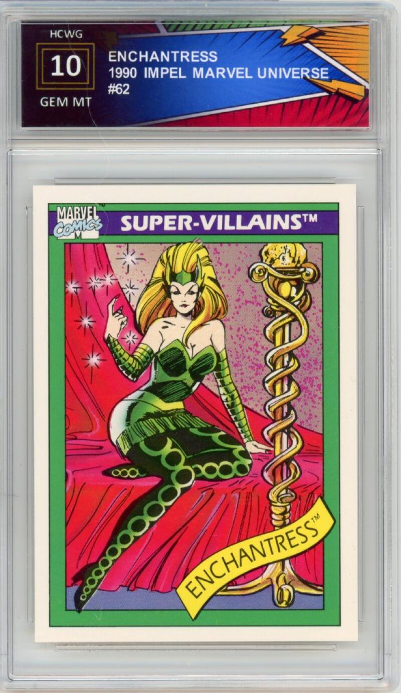1990 Impel Marvel Universe #Enchantress - Graded HCWG 10 Gem Mint Image 1