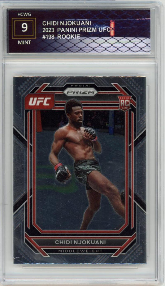 2023 Panini Prizm UFC #193 Chidi Njokuani Rookie RC Mint HCWG 9 Image 1