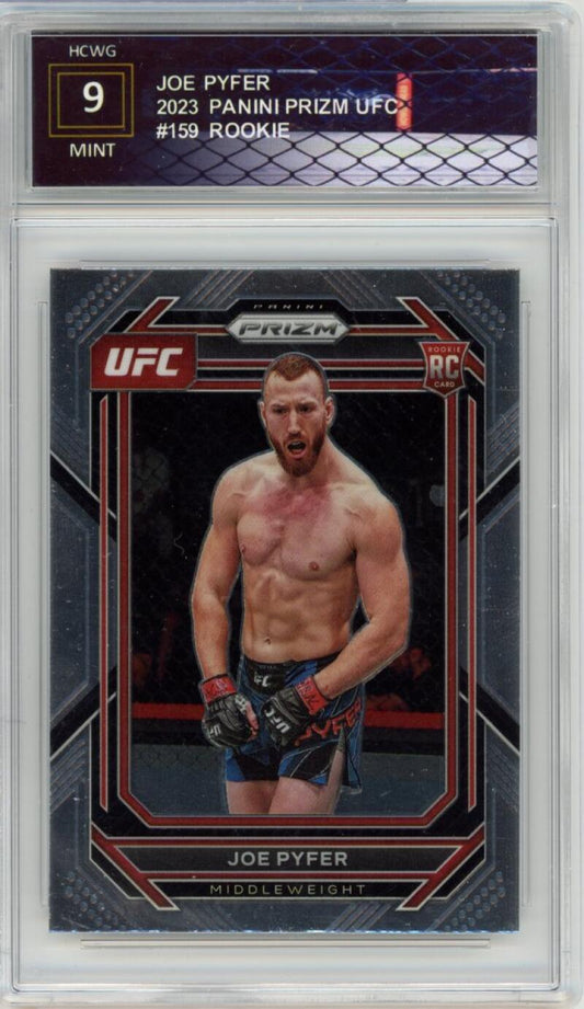 2023 Panini Prizm UFC #159 Joe Pyfer Rookie RC Mint Graded HCWG 9 Image 1