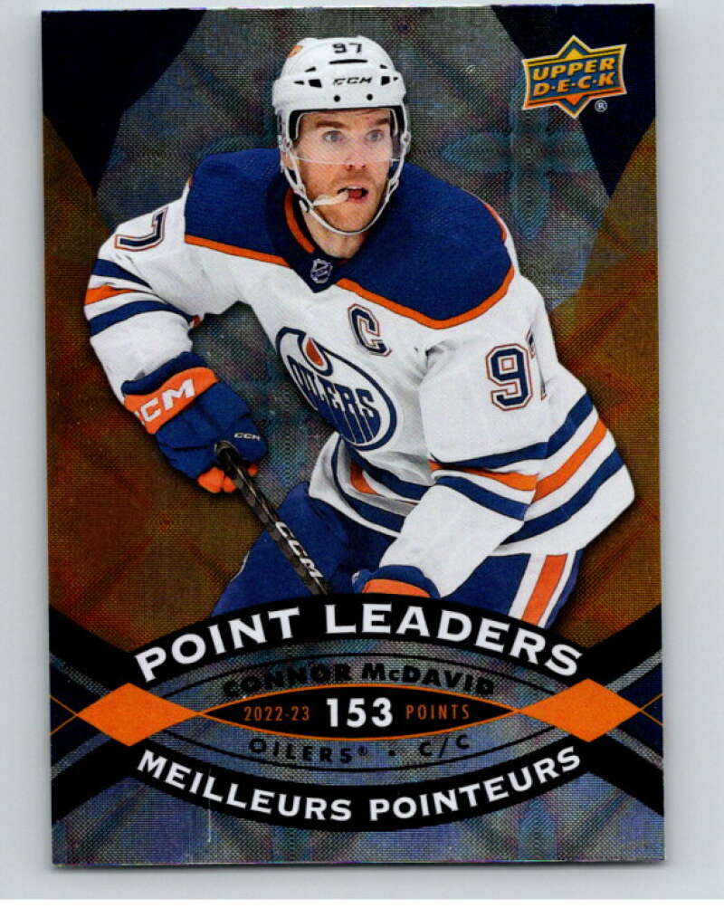 2023-24 UD  Tim Hortons Point Leaders #PL-1 Connor McDavid Oilers  V96243 Image 1