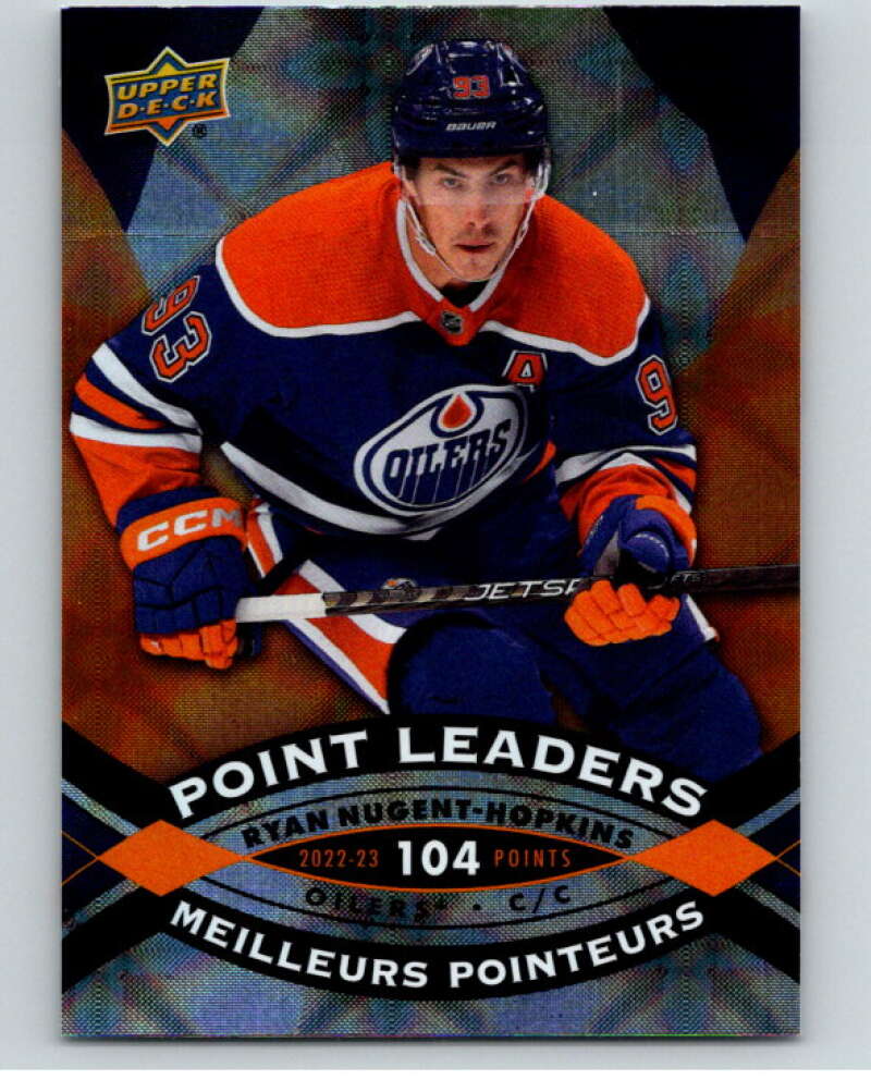 2023-24 UD  Tim Hortons Point Leaders #PL-3 Ryan Nugent-Hopkins  Edmonton  V96246 Image 1