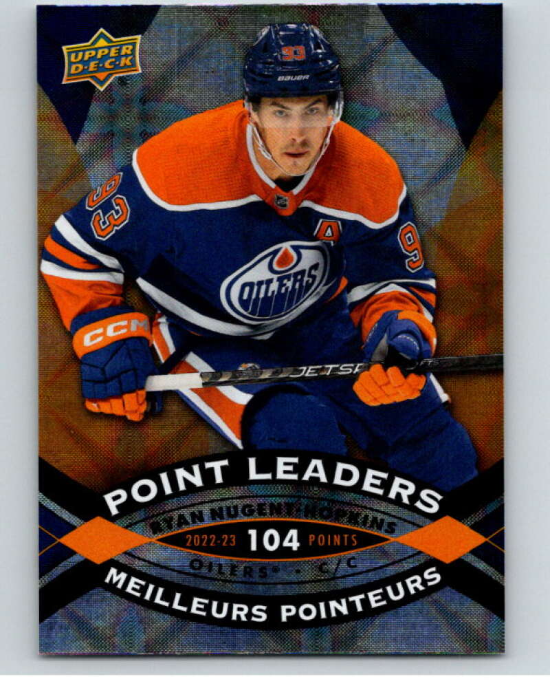2023-24 UD  Tim Hortons Point Leaders #PL-3 Ryan Nugent-Hopkins  Edmonton  V96247 Image 1