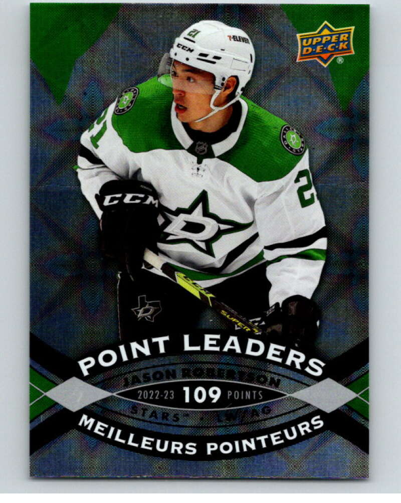 2023-24 UD  Tim Hortons Point Leaders #PL-4 Jason Robertson  Dallas Stars  V96249 Image 1