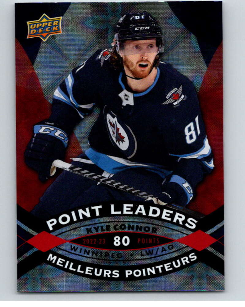 2023-24 UD  Tim Hortons Point Leaders #PL-7 Kyle Connor  Winnipeg Jets  V96252 Image 1