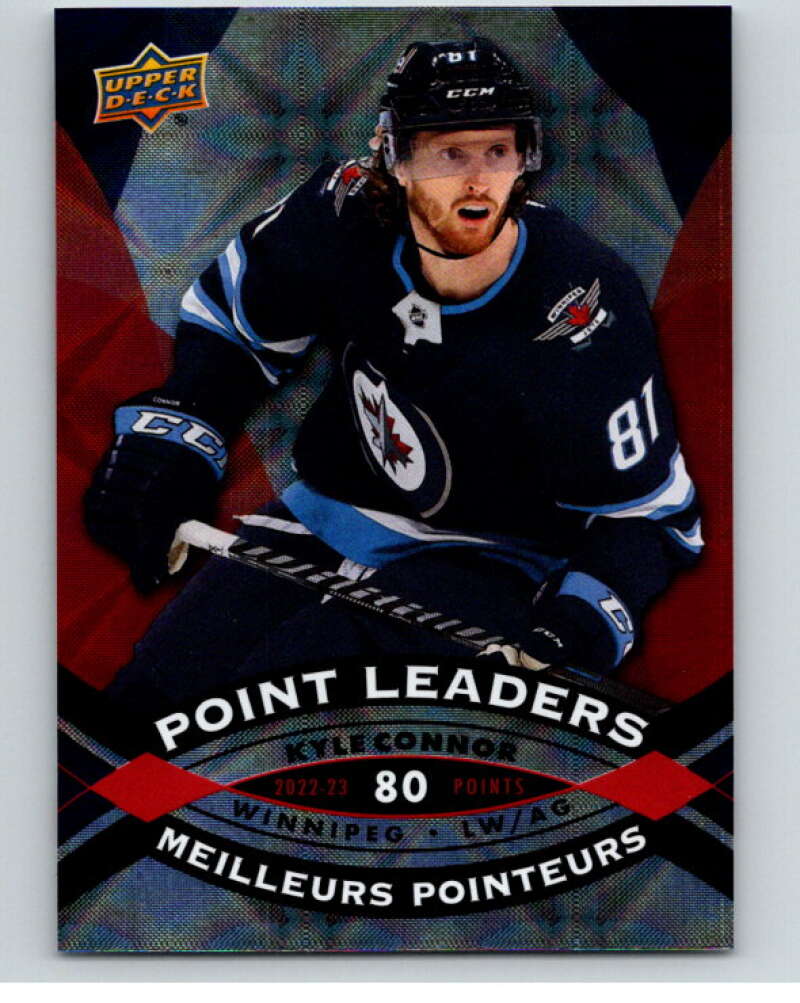 2023-24 UD  Tim Hortons Point Leaders #PL-7 Kyle Connor  Winnipeg Jets  V96254 Image 1