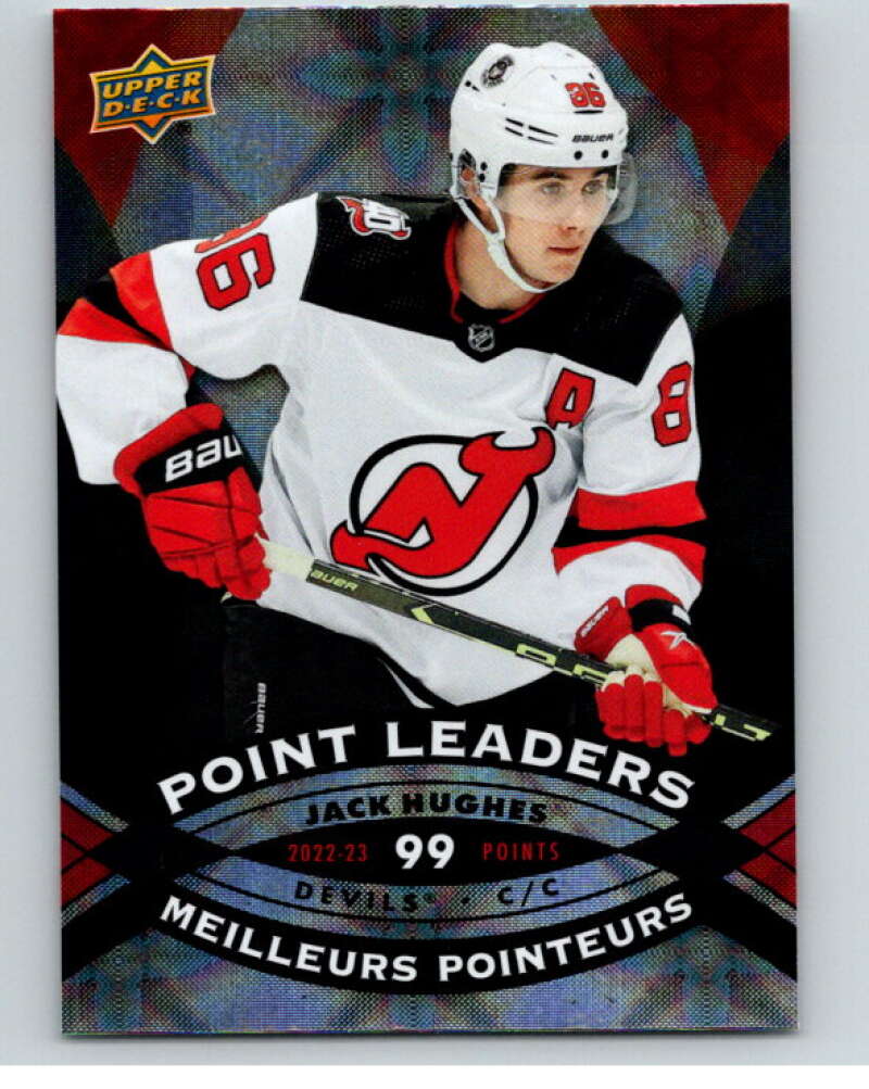 2023-24 UD  Tim Hortons Point Leaders #PL-10 Jack Hughes Devils  V96256 Image 1