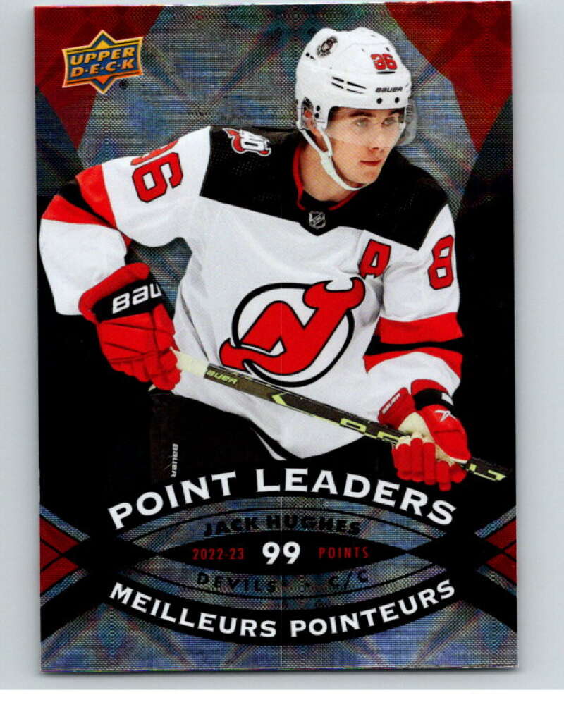 2023-24 UD  Tim Hortons Point Leaders #PL-10 Jack Hughes Devils  V96257 Image 1