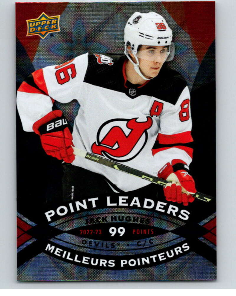 2023-24 UD  Tim Hortons Point Leaders #PL-10 Jack Hughes Devils  V96258 Image 1