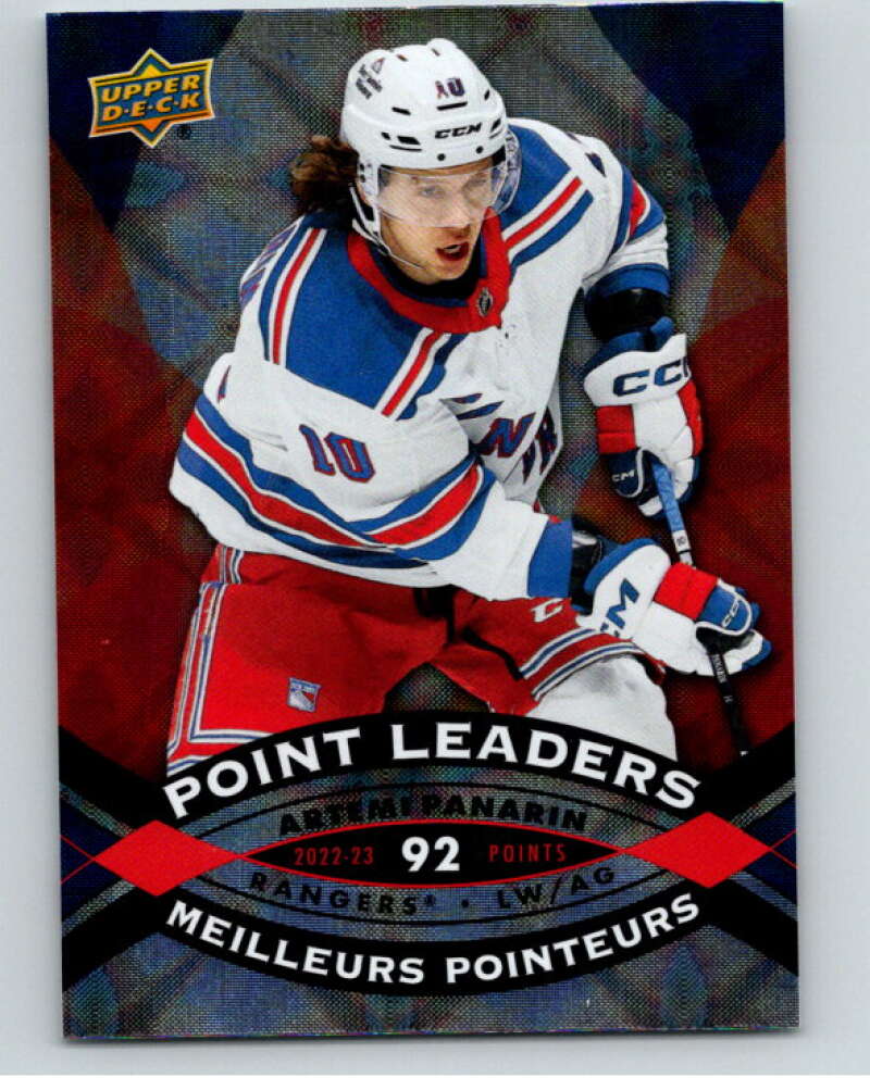 2023-24 UD  Tim Hortons Point Leaders #PL-12 Artemi Panarin Rangers  V96260 Image 1