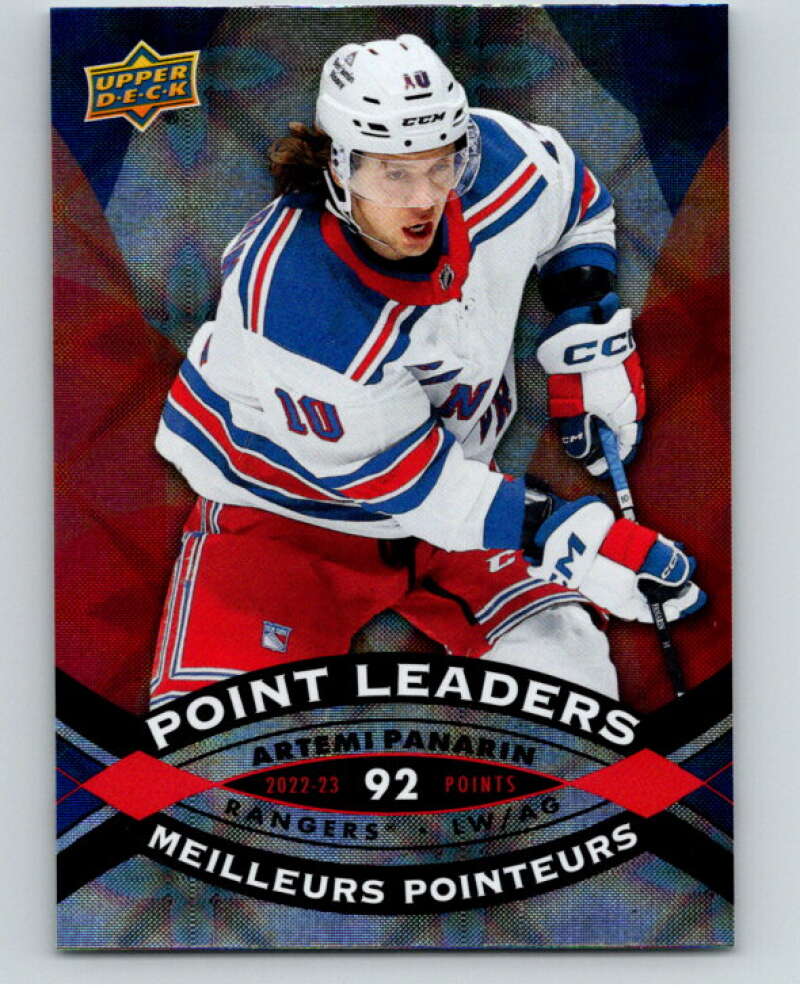 2023-24 UD  Tim Hortons Point Leaders #PL-12 Artemi Panarin Rangers  V96262 Image 1