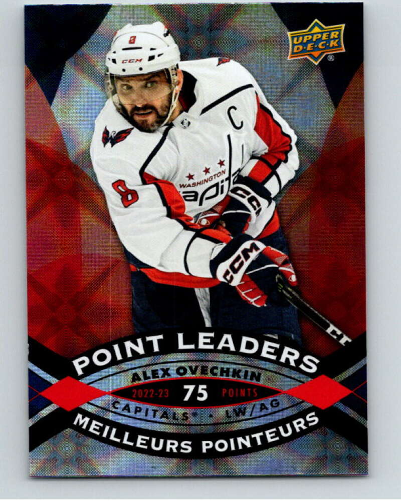 2023-24 UD  Tim Hortons Point Leaders #PL-14 Alex Ovechkin Capitals  V96264 Image 1